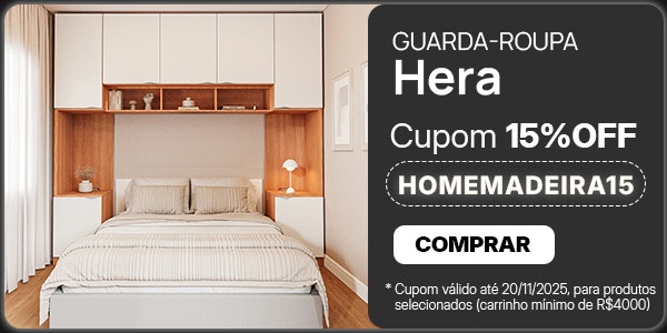 15%OFF no Guarda-Roupa Hera Cupom