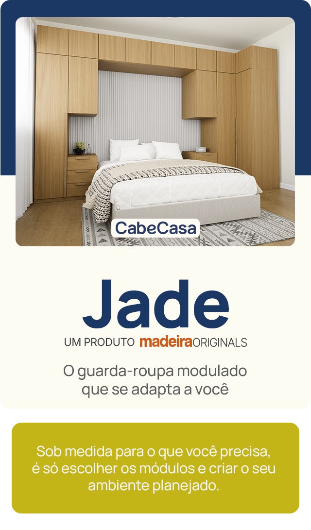 Conheça o Guarda-Roupa Jade Conheça o Guarda-Roupa Jade CabeCasa