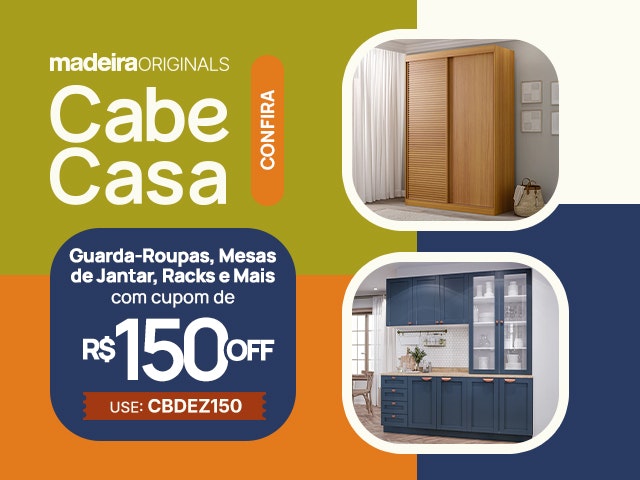 CabeCasa com cupom R$150 OFF Mobile