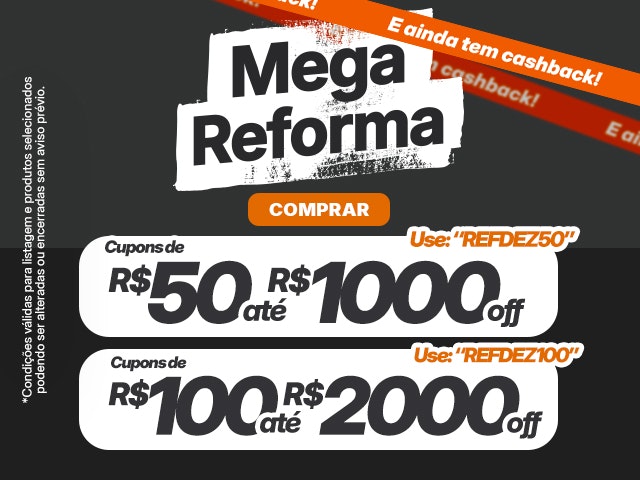 Mega Reforma com cupons e cashback Mobile