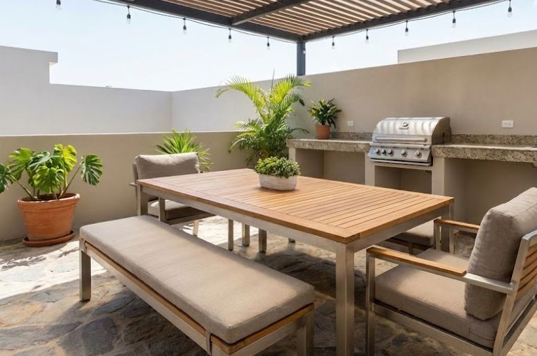 &aacute;rea de lazer com churrasqueira