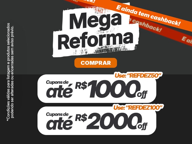 Mega Reforma com cupons e cashback Mobile