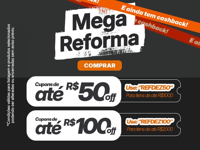 Mega Reforma com cupons e cashback Mobile
