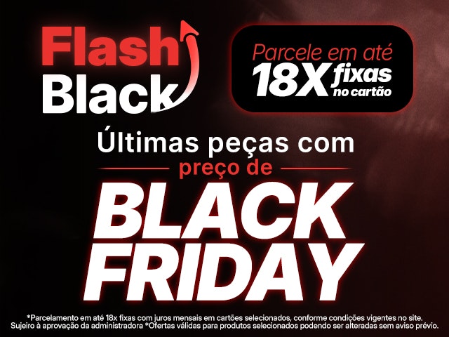 Últimas peças com preço de Black Friday! Mob