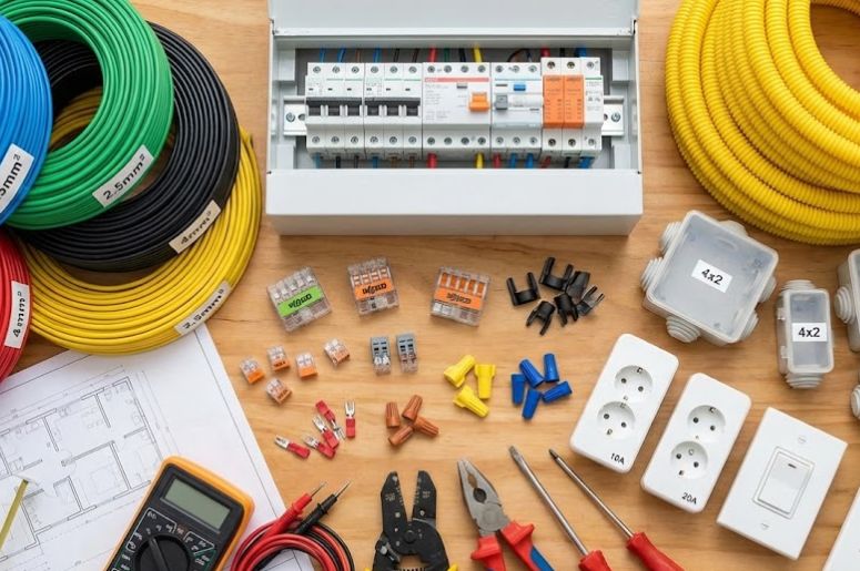 Materiais essenciais para instala&ccedil;&atilde;o el&eacute;trica