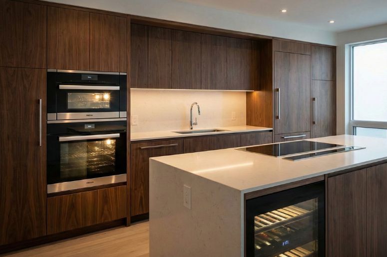 Cozinha planejada com Eletrodom&eacute;sticos embutidos&nbsp;