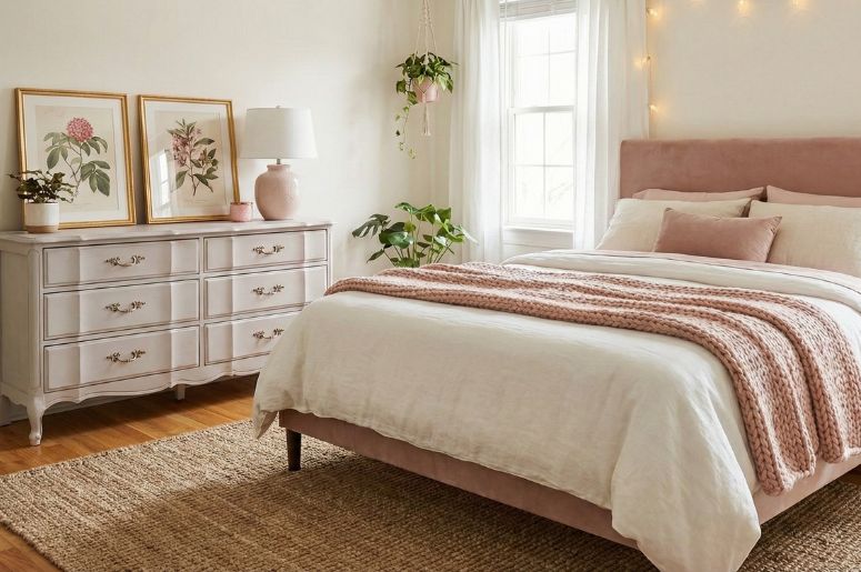 qaurto com decora&ccedil;&atilde;o rosa 