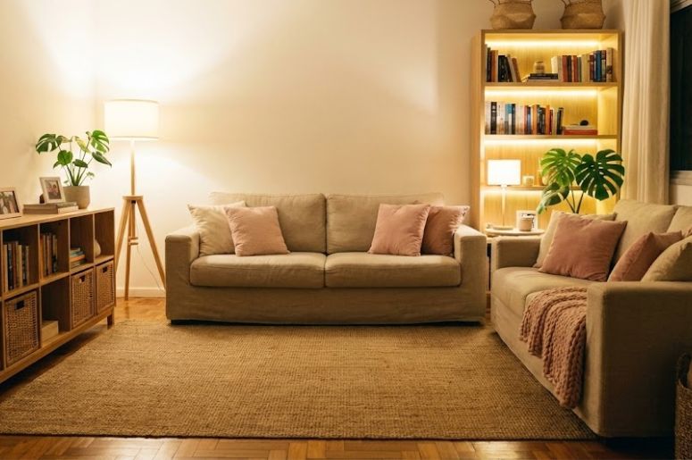 Sala moderna e aconchegante