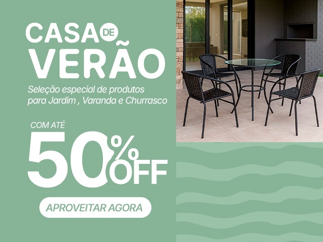 Casa de Verão com até 50% OFF Mob