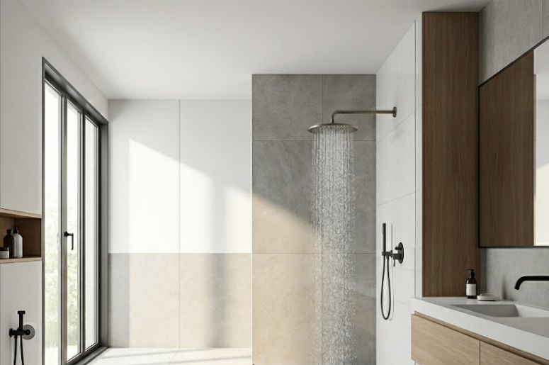 Banheiro com decora&ccedil;&atilde;o minimalista 