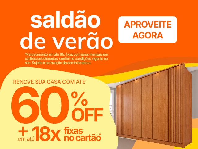 Saldão de Verão com até 60% OFF Mob