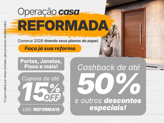 Operação casa reformada com cupons, cashback e descontos exclusivos! 2 MOB