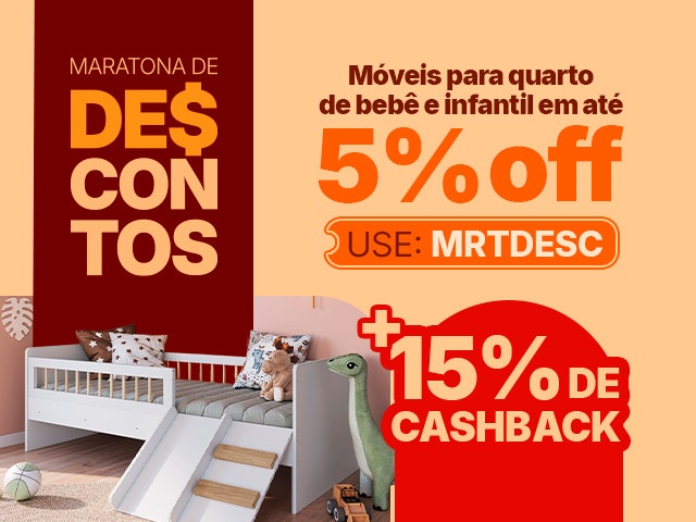 Maratona de Descontos com cupom de 5% off Mon