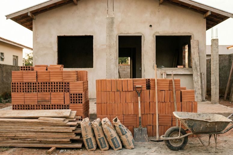 Casa em constru&ccedil;&atilde;o