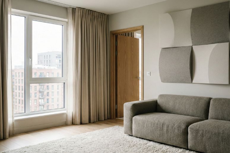 Apartamento com isolamento acústico