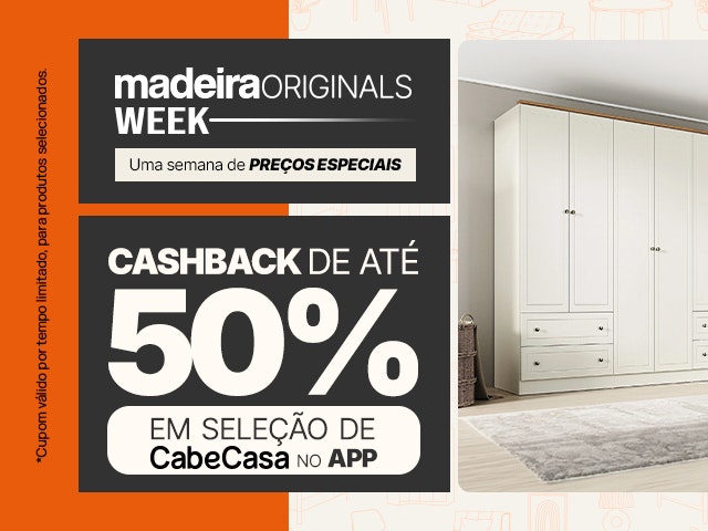 MadeiraOriginals Week com Cashback de até 50% em CabeCasa no APP_V2 Mob
