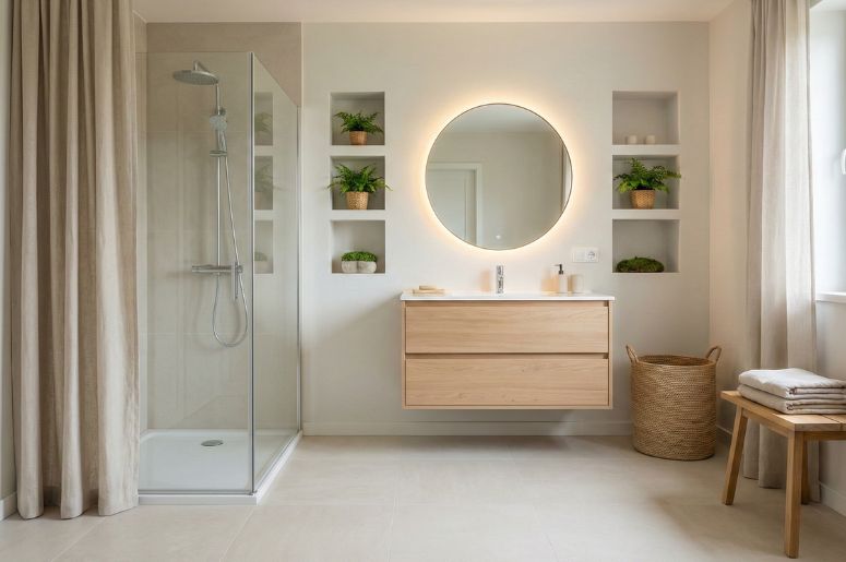 Banheiro com decora&ccedil;&atilde;o cottagecore