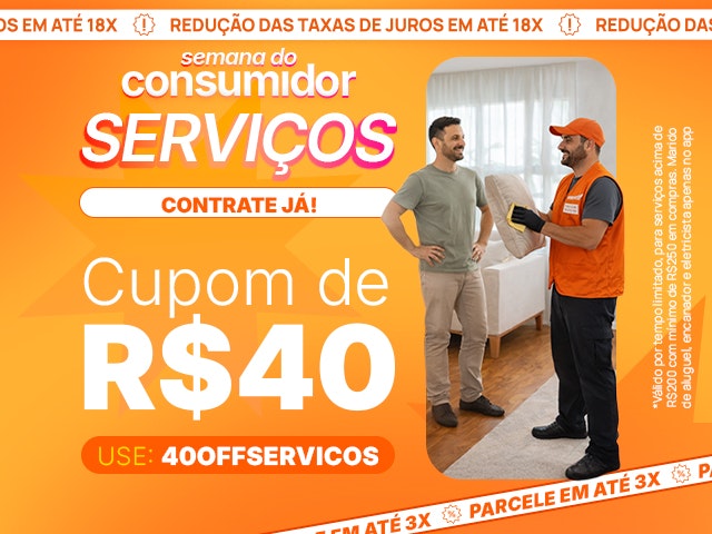 Serviços - Cupom de R$40 OFF contratando serviços - 40OFFSERVICOS_V2 Mob