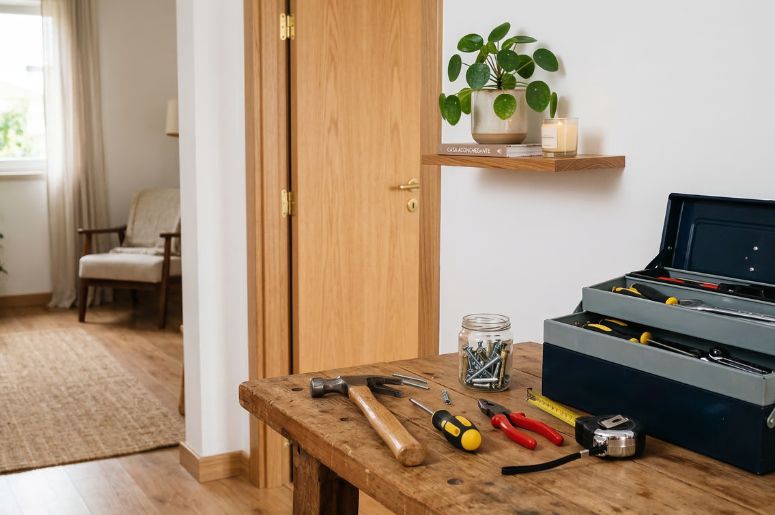 Caixa de ferramentas para reparos em casa