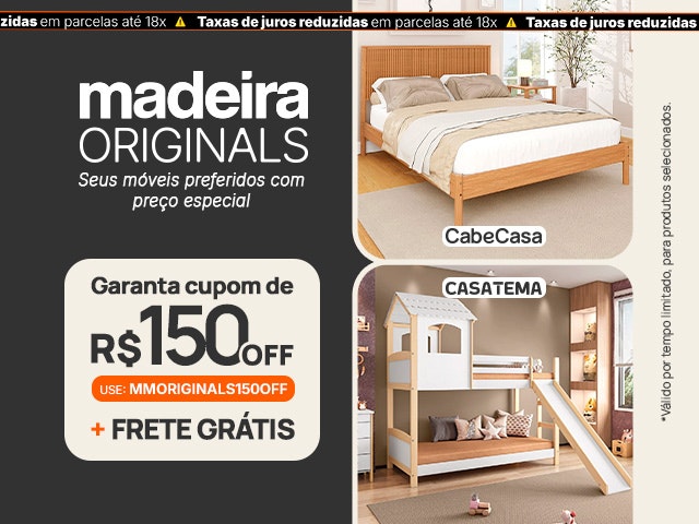 Madeira Originals Cupom de R$ 150 + Frete Grátis - MMORIGINALS150OFF V2 Mob