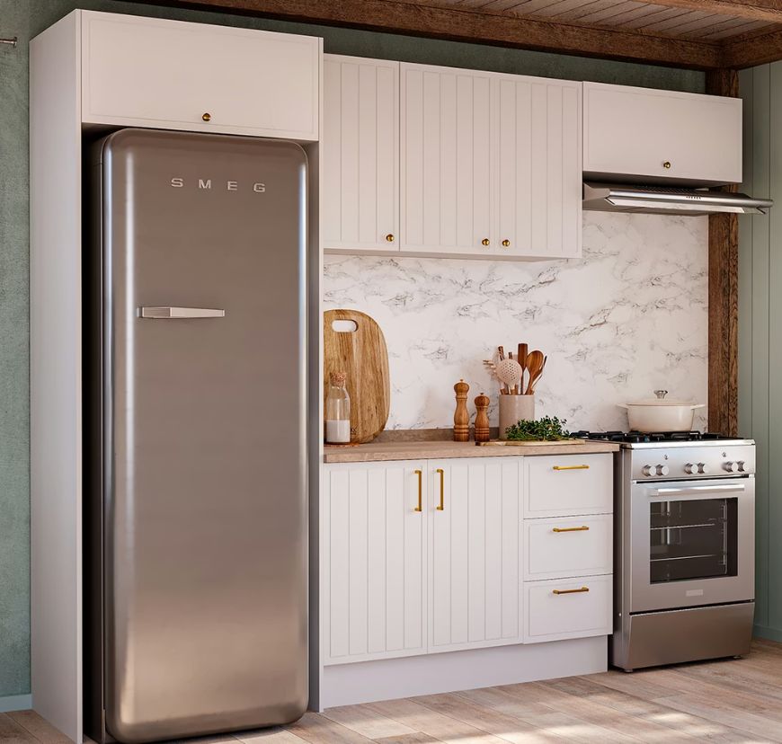 Casa com cozinha proven&ccedil;al marselha branca