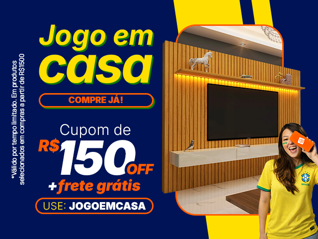 Jogo em Casa: Cupom de R$ 150 + Frete Grátis - JOGOEMCASA Mob