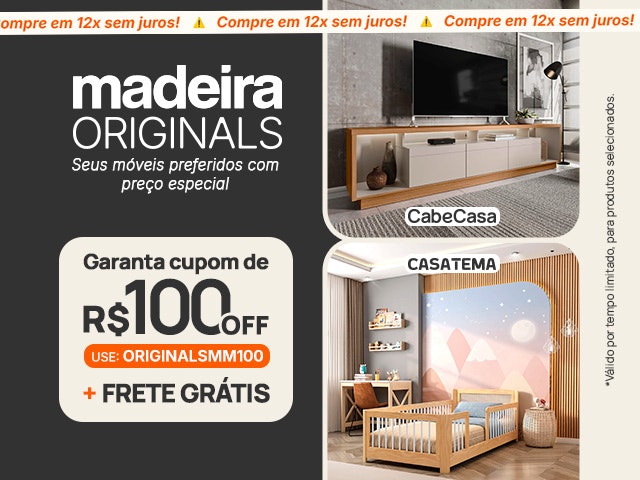 Madeira Originals: Cupom de R$ 100 + Frete Grátis - ORIGINALSMM100 V3 Mob