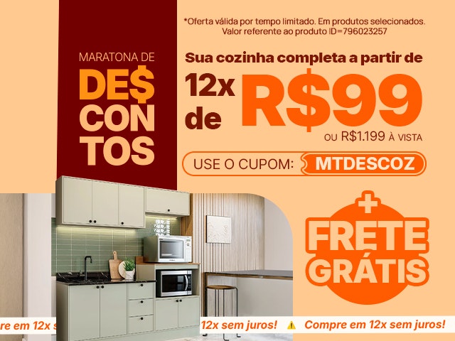 Maratona de Descontos Cozinha: Cupom de 10% + Frete Grátis - MTDESCOZ V4 Mob