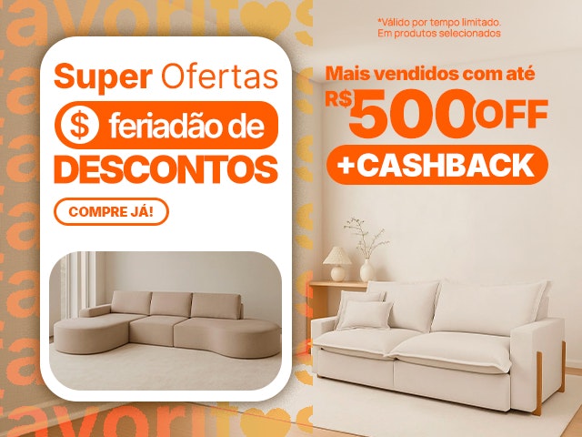 Lojas Favoritas: Mais Vendidos com até R$500 de cashback Mob