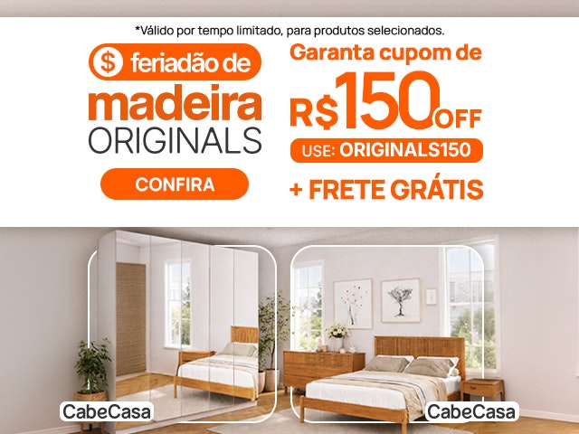 Madeira Originals: Cupom de R$ 150 + Frete Grátis - ORIGINALS150 Mob
