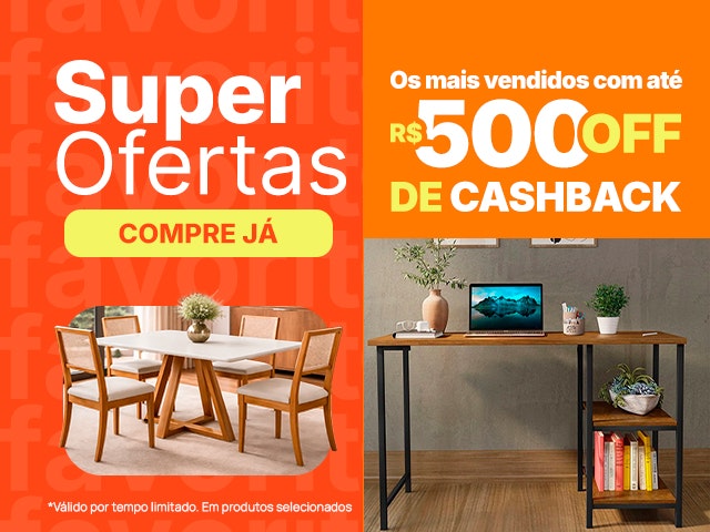 Lojas Favoritas: Mais Vendidos com até R$500 de cashback Mob