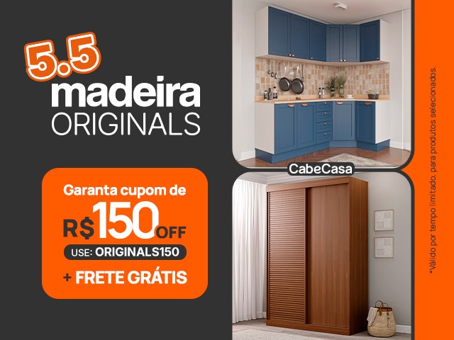 Madeira Originals 5.5: Cupom de R$ 150 + Frete Grátis - ORIGINALS150 Mob