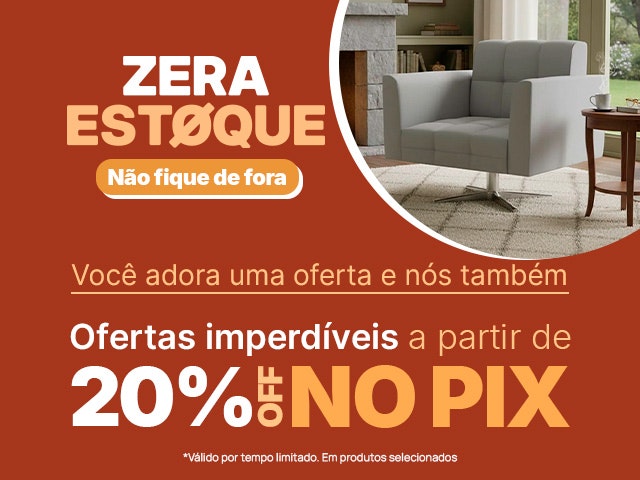 Operação Zera Estoque: a partir de 20% off no PIX Mob