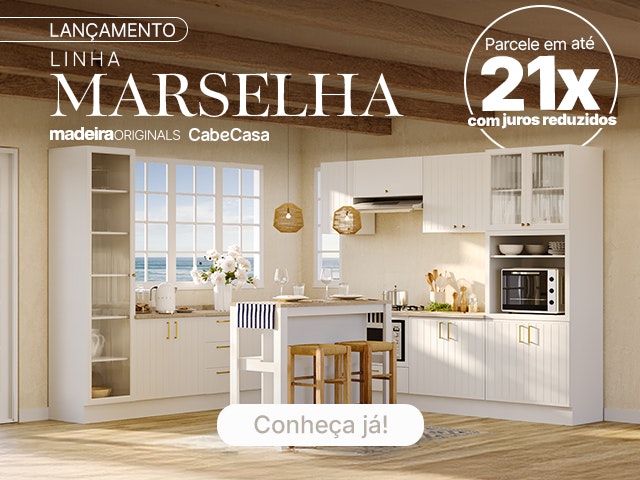Lançamento Linha Marselha na cor branca CabeCasa V2 Mob