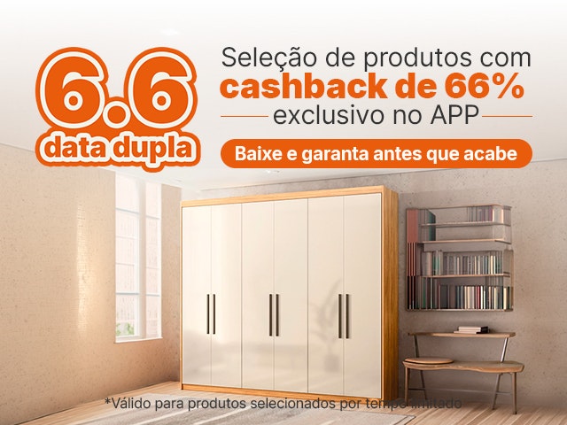 Data Dupla: Cashback de 66% Exclusivo APP Mob