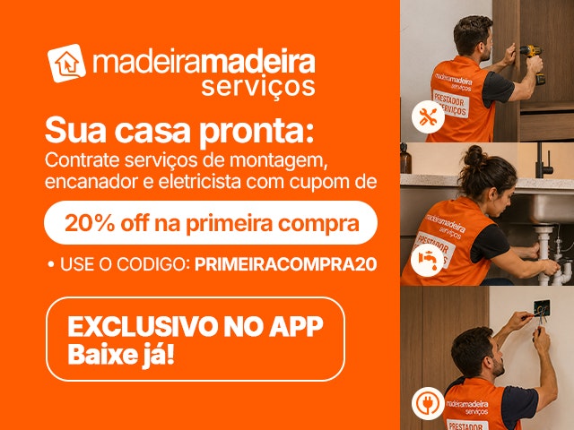 MadeiraMadeira Serviços - Ganhe R$20 OFF na primeira compra de serviços - PRIMEIRACOMPRA20 V2 Mob