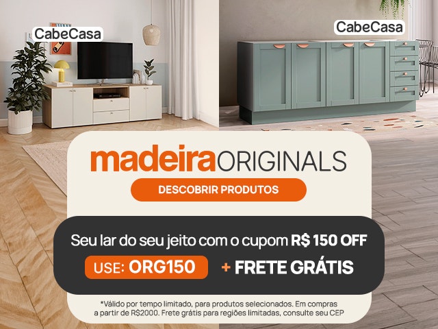 Madeira Originals: Cupom R$ 150 + Frete Grátis - ORG150 Mob