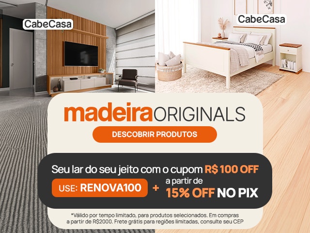 Madeira Originals: Cupom R$ 100 + a partir de 15% no Pix - RENOVA100 Mob