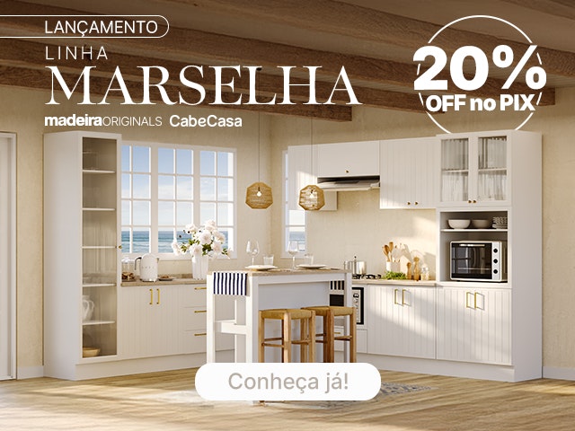 Lançamento Linha Marselha na cor branca CabeCasa V3 Mob