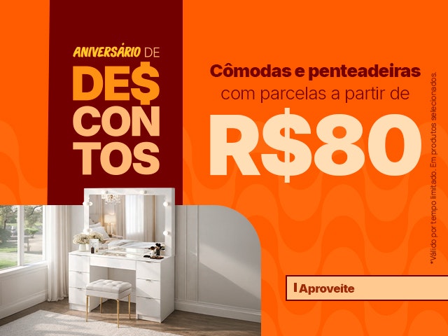 Maratona de Descontos de Aniversário: Complementos para Quarto
