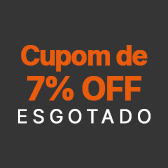 Cupom de 7% OFF Esgotado