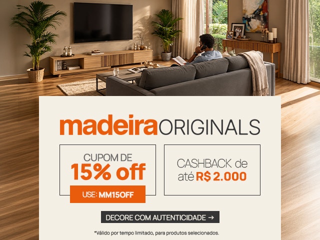 Madeira Originals: Cupom de 15% + Cashback de R$2000 V2 Mob