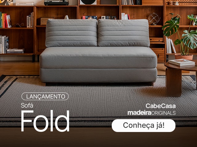 Lançamento Sofá Fold Madeira Originals Mob