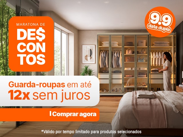 Maratona de Descontos: Guarda-Roupas em até 12x sem juros V2 Mob