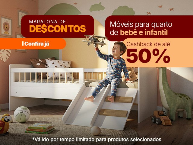 Maratona de Descontos: Bebê e infantil com Cashback até 50% V2 Mob