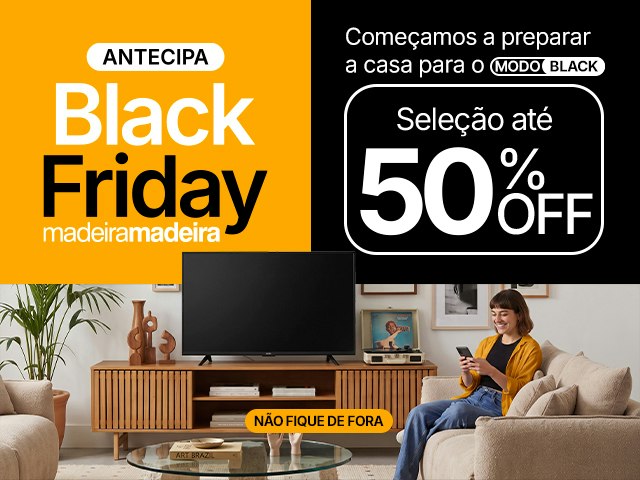 Banner Antecipa Black Friday Móveis 50% Off Mob