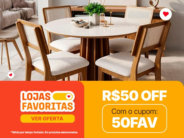 lojas favoritas com 50off e cupom app