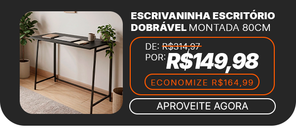 Oferta do Dia • 23.10 Escrivaninha por R$149,99 V2 Mob
