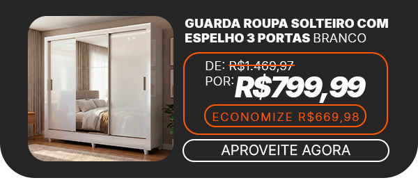 Oferta do Dia • 26.10 Guarda-Roupa por R$ 799,99 Mob