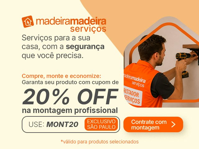 MadeiraMadeira Serviços com cupom de 20%OFF em montagem + produto - MONT20 V2 Mob